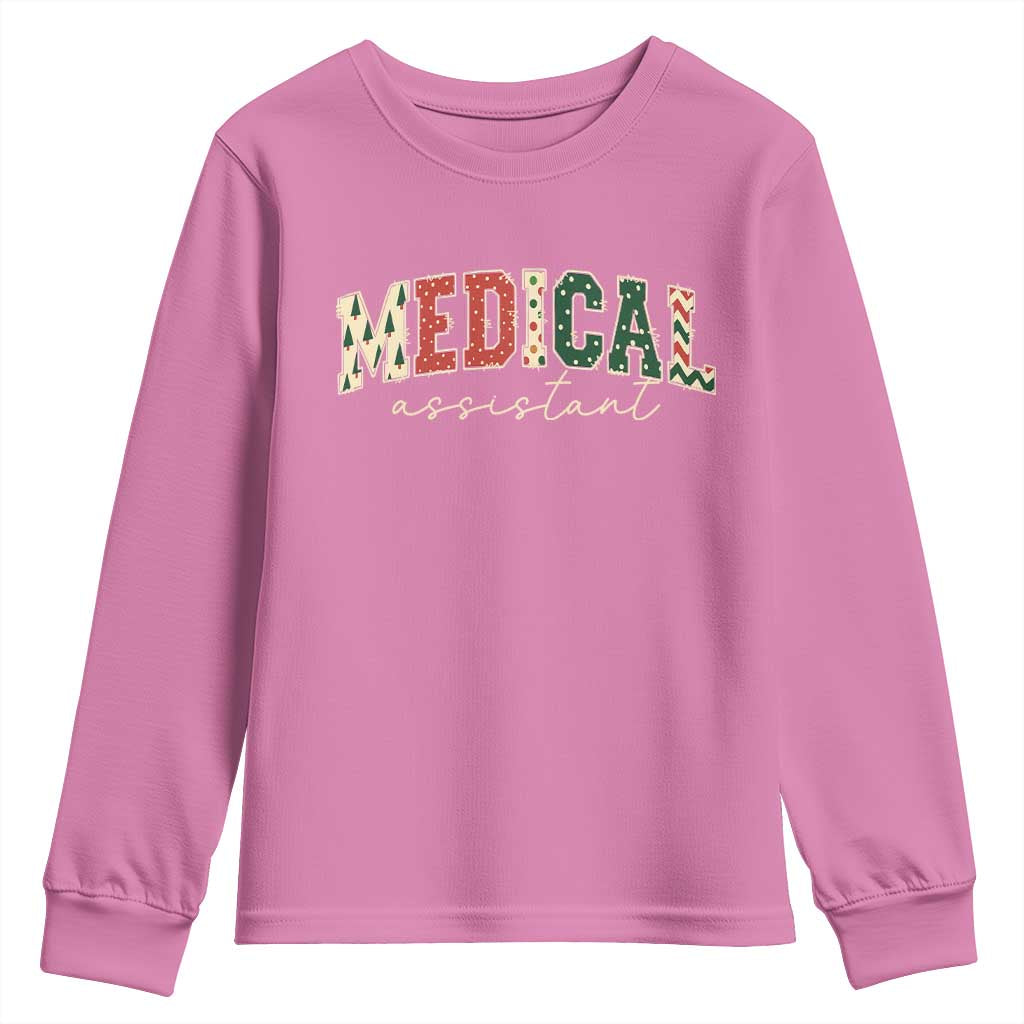 Christmas Medical Assistant Youth Sweatshirt MA Nurse Grad Gift - Wonder Print Shop