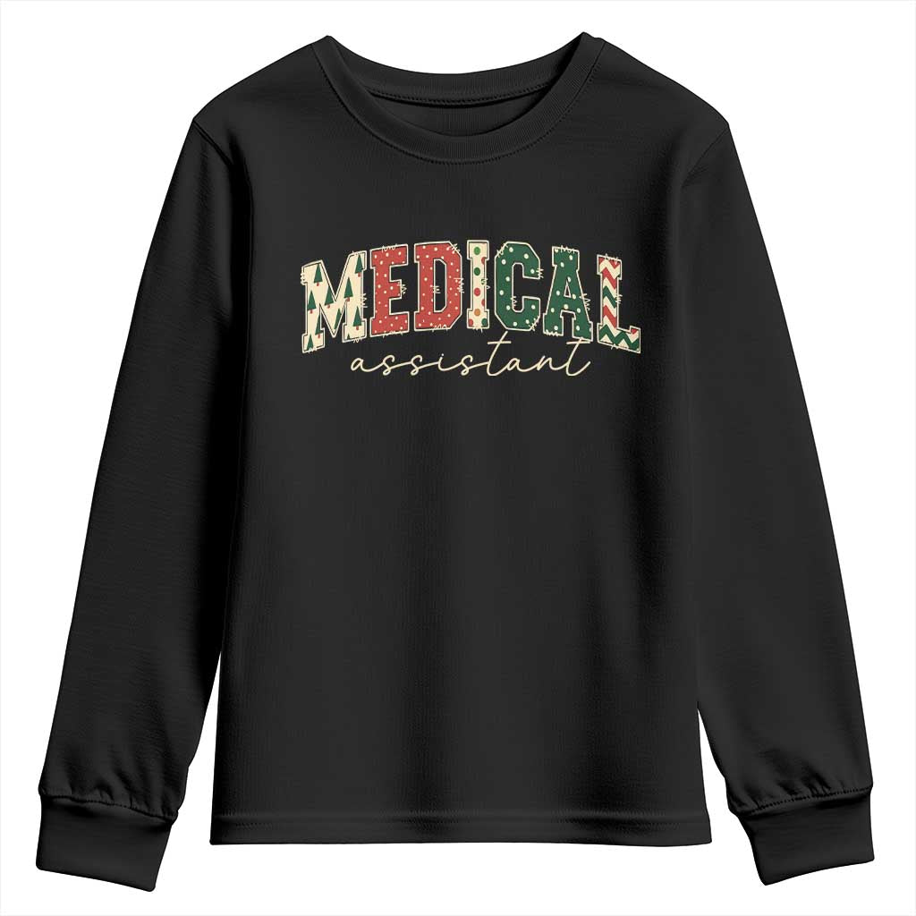 Christmas Medical Assistant Youth Sweatshirt MA Nurse Grad Gift - Wonder Print Shop