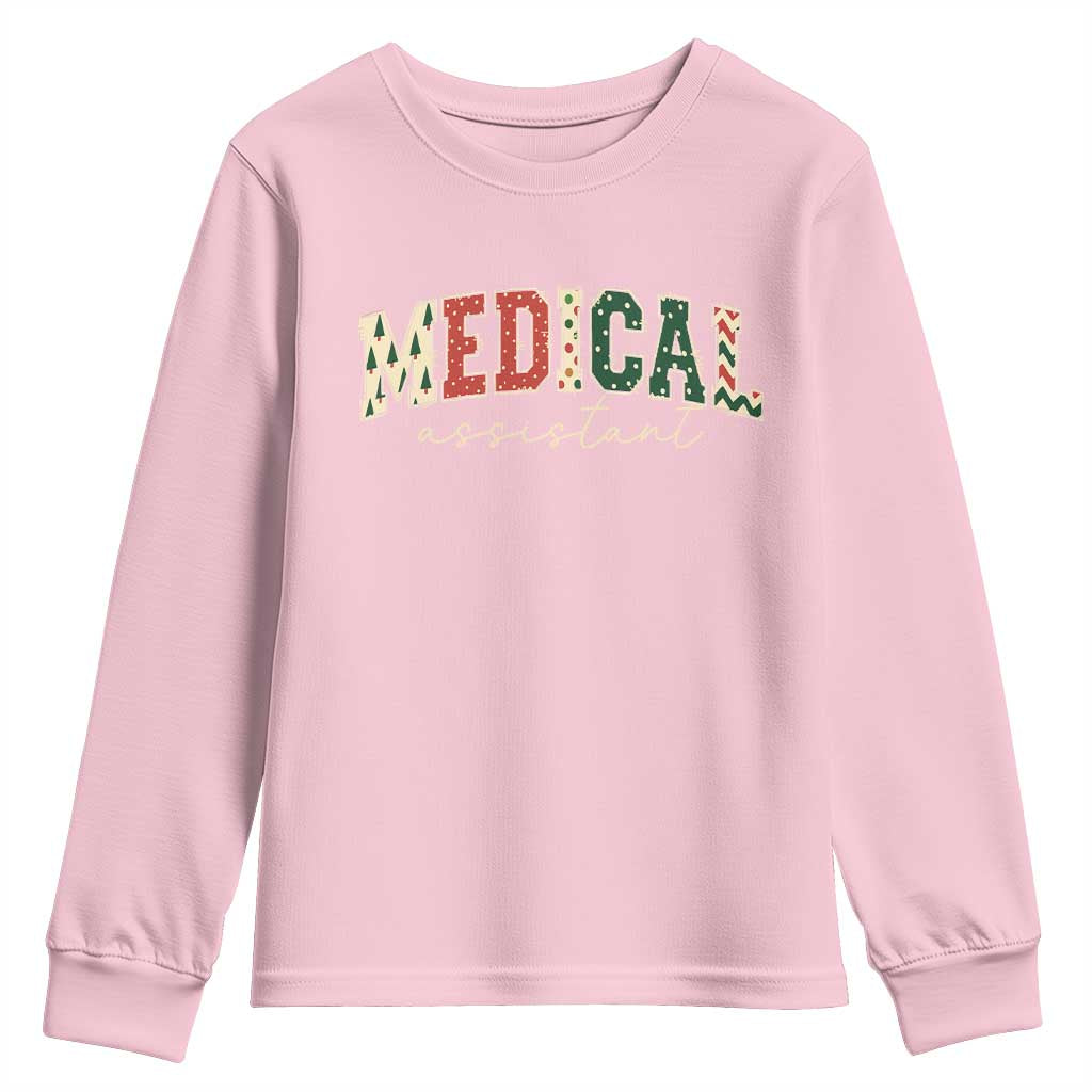 Christmas Medical Assistant Youth Sweatshirt MA Nurse Grad Gift - Wonder Print Shop