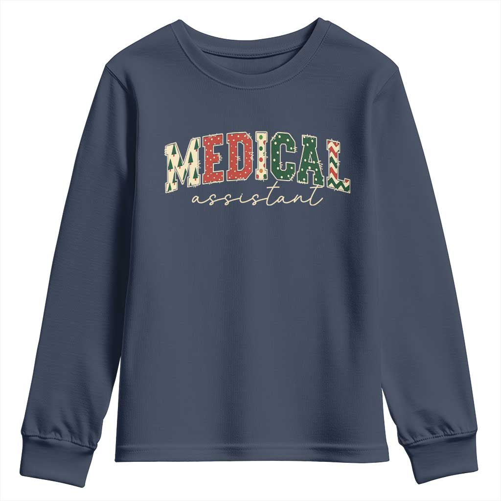 Christmas Medical Assistant Youth Sweatshirt MA Nurse Grad Gift - Wonder Print Shop
