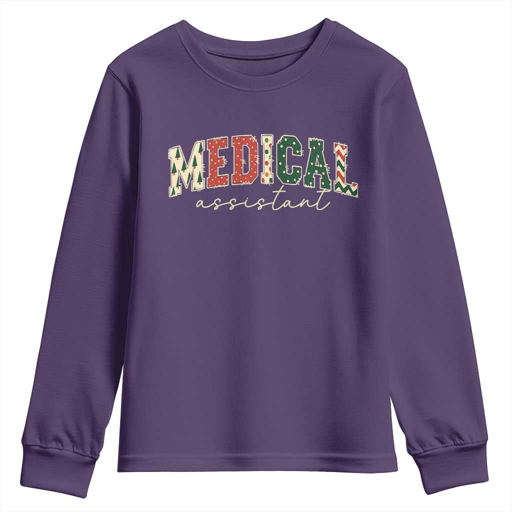 Christmas Medical Assistant Youth Sweatshirt MA Nurse Grad Gift - Wonder Print Shop