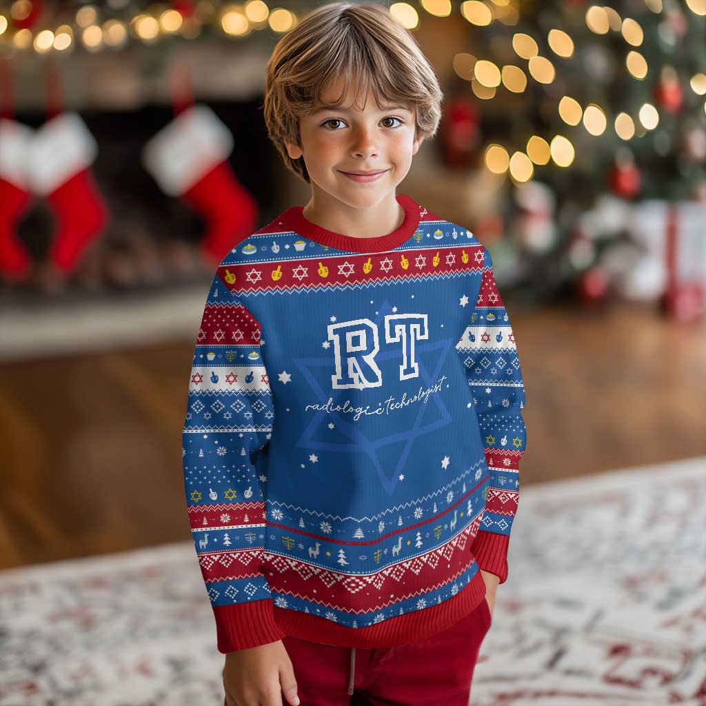 Radiology Technologist Hanukkah Ugly Sweater RT Xray Rad Tech Gift - Wonder Print Shop