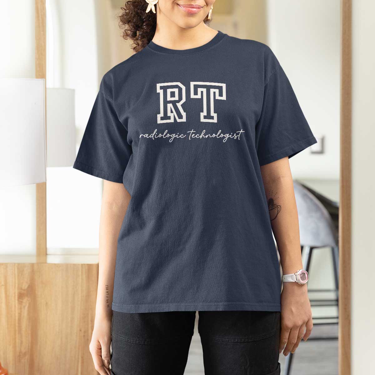 Radiology Technologist T Shirt For Women RT Xray Rad Tech Gift - Wonder Print Shop
