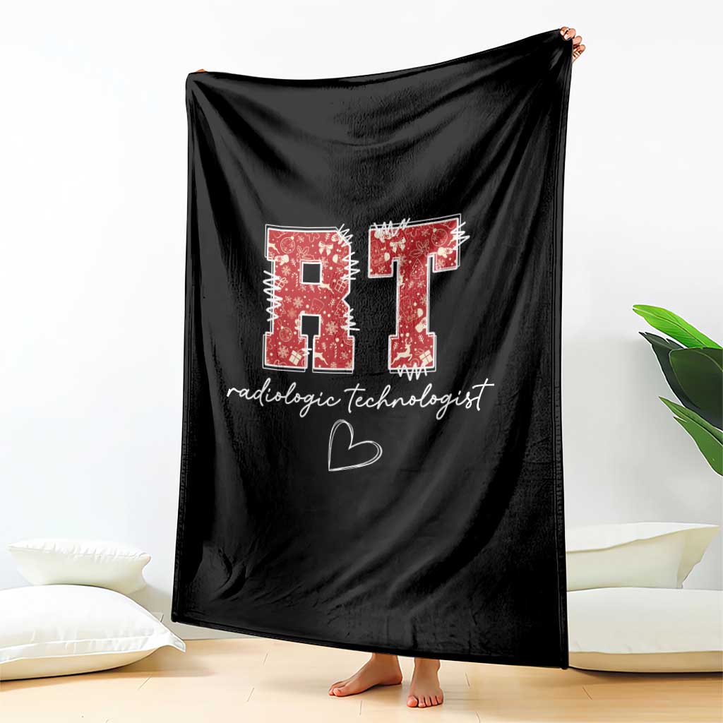 Christmas Radiology Throw Blanket RT Xray Rad Tech Gift - Wonder Print Shop