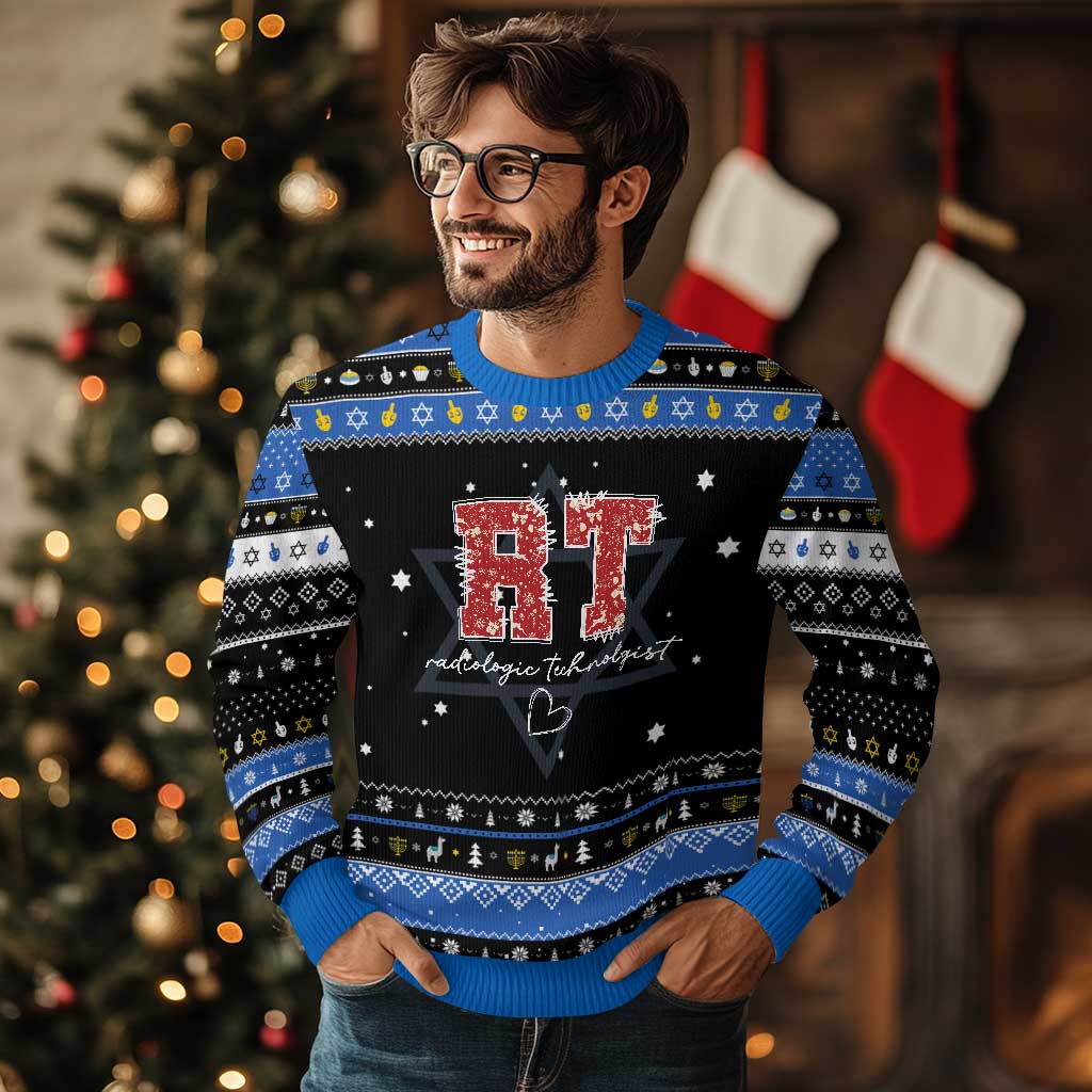 Christmas Radiology Hanukkah Ugly Sweater RT Xray Rad Tech Gift - Wonder Print Shop