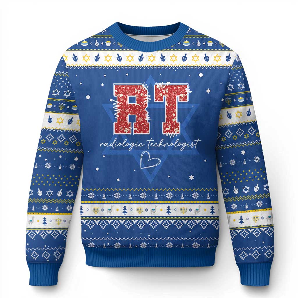 Christmas Radiology Hanukkah Ugly Sweater RT Xray Rad Tech Gift - Wonder Print Shop