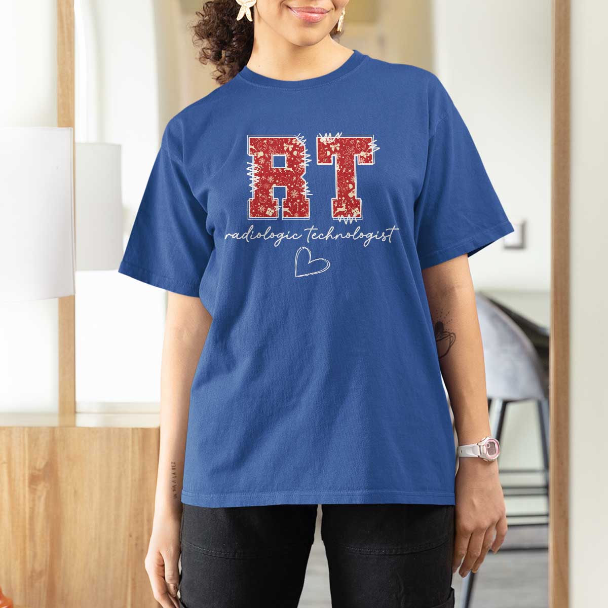 Christmas Radiology T Shirt For Women RT Xray Rad Tech Gift - Wonder Print Shop