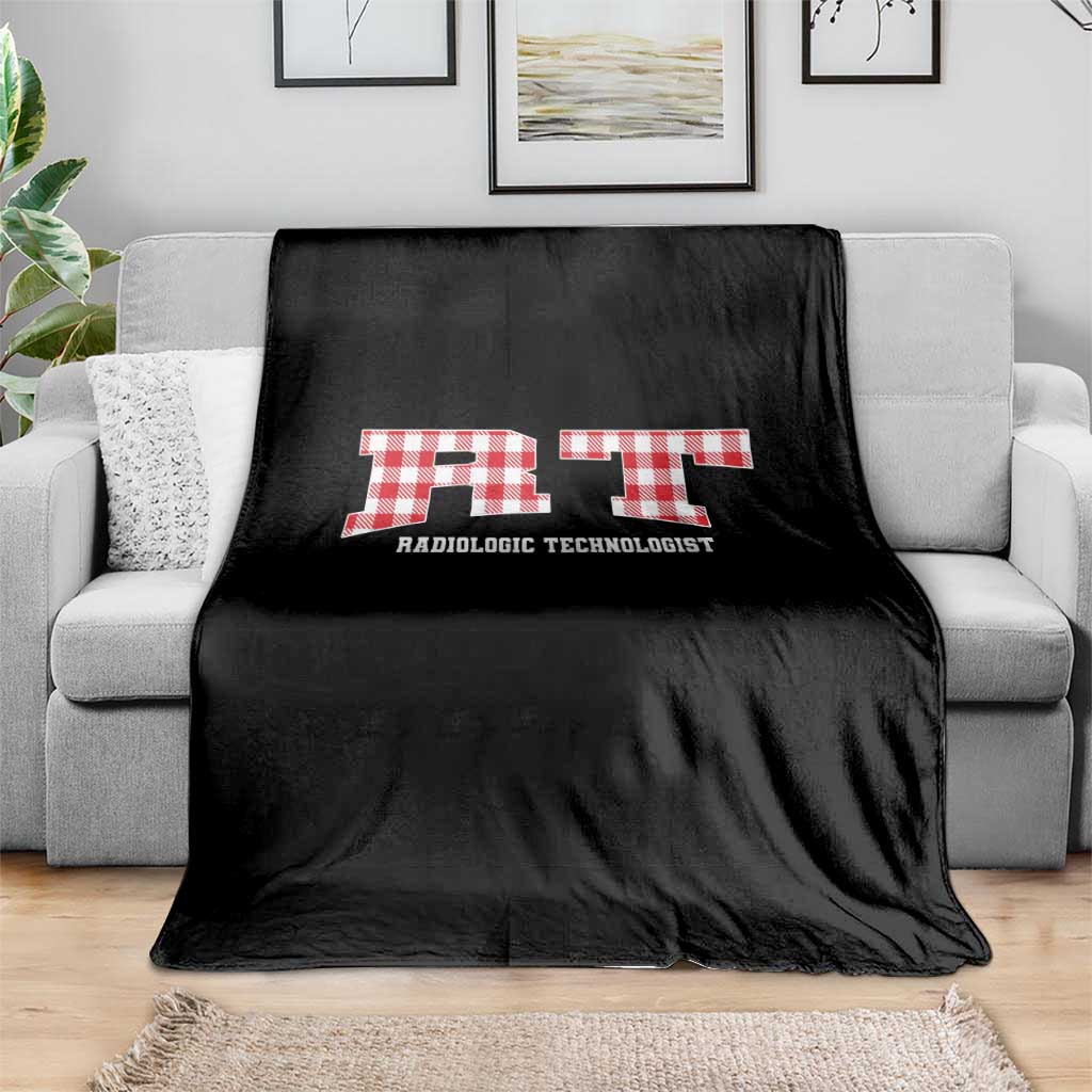 Christmas Radiology Technologist Throw Blanket Buffalo Plaid RT Rad Tech Gift - Wonder Print Shop