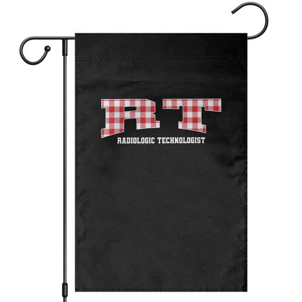 Christmas Radiology Technologist Garden Flag Buffalo Plaid RT Rad Tech Gift - Wonder Print Shop
