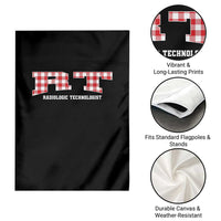 Christmas Radiology Technologist Garden Flag Buffalo Plaid RT Rad Tech Gift - Wonder Print Shop