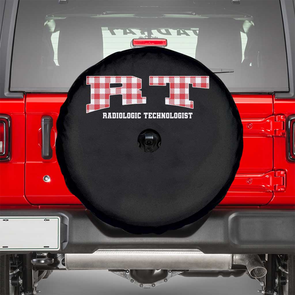 Christmas Radiology Technologist Spare Tire Cover Buffalo Plaid RT Rad Tech Gift - Wonder Print Shop