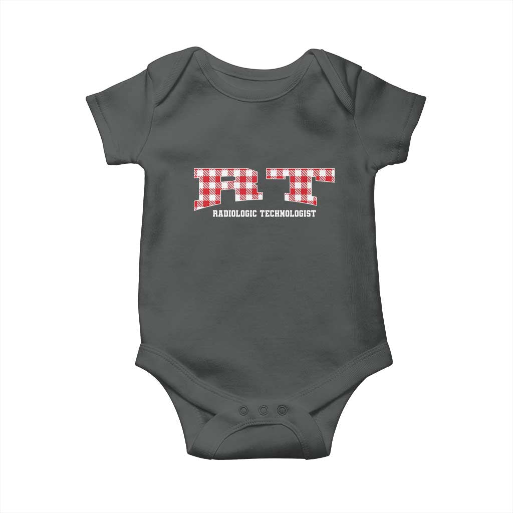 Christmas Radiology Technologist Baby Onesie Buffalo Plaid RT Rad Tech Gift - Wonder Print Shop