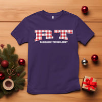 Christmas Radiology Technologist T Shirt Buffalo Plaid RT Rad Tech Gift - Wonder Print Shop