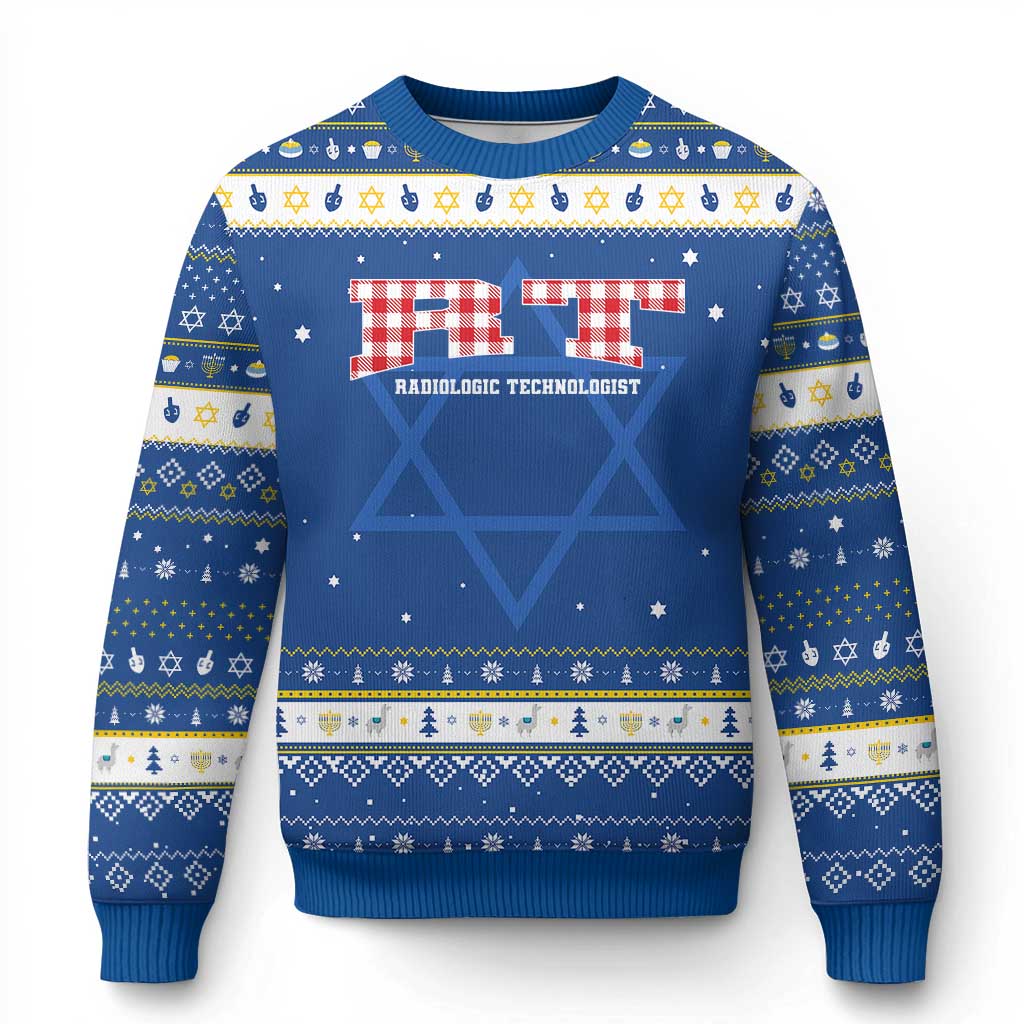 Christmas Radiology Technologist Hanukkah Ugly Sweater Buffalo Plaid RT Rad Tech Gift - Wonder Print Shop