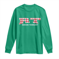 Christmas Radiology Technologist Long Sleeve Shirt Buffalo Plaid RT Rad Tech Gift - Wonder Print Shop