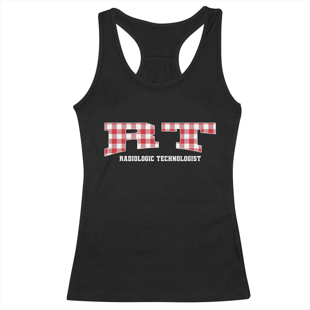 Christmas Radiology Technologist Racerback Tank Top Buffalo Plaid RT Rad Tech Gift - Wonder Print Shop