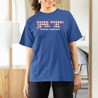 Christmas Radiology Technologist T Shirt For Women Buffalo Plaid RT Rad Tech Gift - Wonder Print Shop