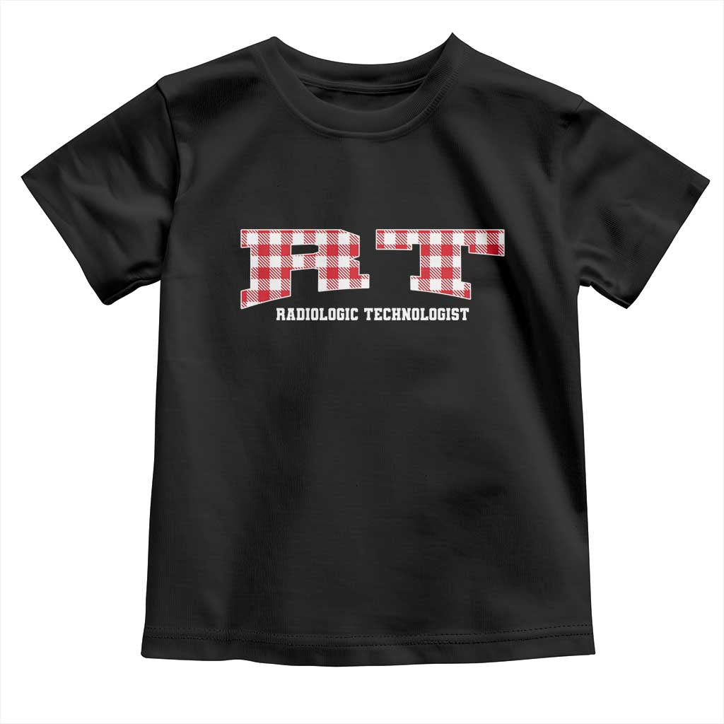 Christmas Radiology Technologist Toddler T Shirt Buffalo Plaid RT Rad Tech Gift - Wonder Print Shop