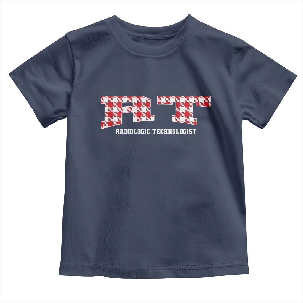 Christmas Radiology Technologist Toddler T Shirt Buffalo Plaid RT Rad Tech Gift - Wonder Print Shop