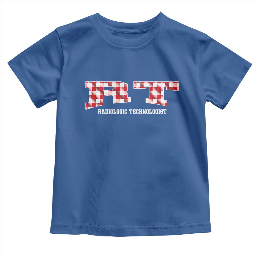 Christmas Radiology Technologist Toddler T Shirt Buffalo Plaid RT Rad Tech Gift - Wonder Print Shop