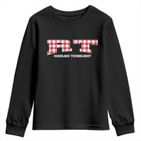 Christmas Radiology Technologist Youth Sweatshirt Buffalo Plaid RT Rad Tech Gift - Wonder Print Shop