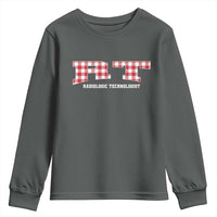 Christmas Radiology Technologist Youth Sweatshirt Buffalo Plaid RT Rad Tech Gift - Wonder Print Shop