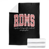 Christmas RDMS Throw Blanket Buffalo Plaid Sonographer Ultrasound Tech Gift - Wonder Print Shop