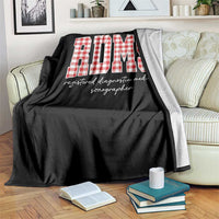 Christmas RDMS Throw Blanket Buffalo Plaid Sonographer Ultrasound Tech Gift - Wonder Print Shop