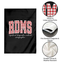 Christmas RDMS Garden Flag Buffalo Plaid Sonographer Ultrasound Tech Gift - Wonder Print Shop