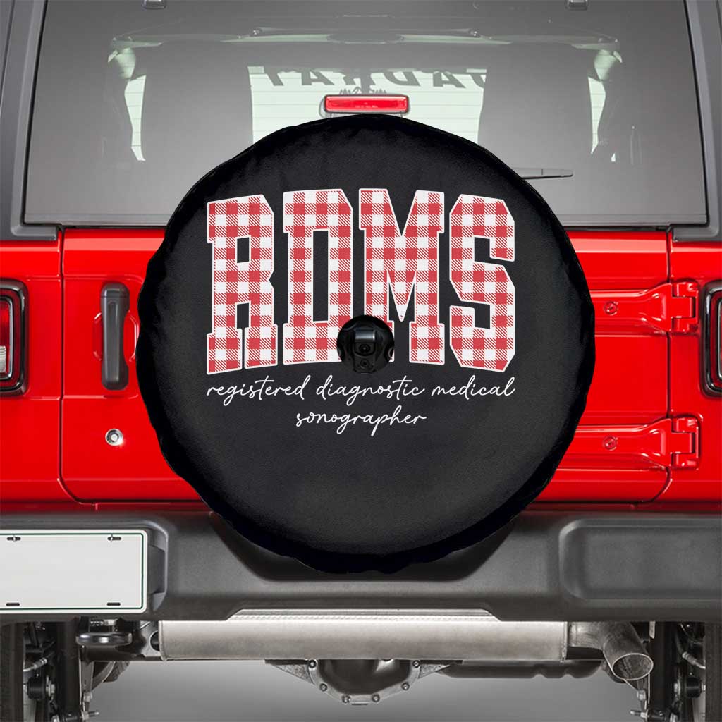 Christmas RDMS Spare Tire Cover Buffalo Plaid Sonographer Ultrasound Tech Gift - Wonder Print Shop