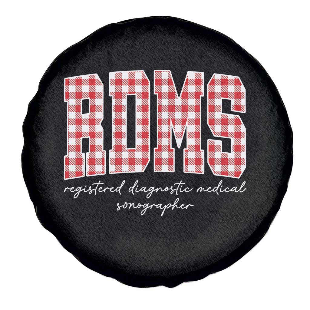 Christmas RDMS Spare Tire Cover Buffalo Plaid Sonographer Ultrasound Tech Gift - Wonder Print Shop