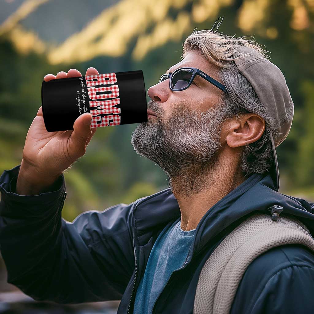 Christmas RDMS 4 in 1 Can Cooler Tumbler Buffalo Plaid Sonographer Ultrasound Tech Gift - Wonder Print Shop