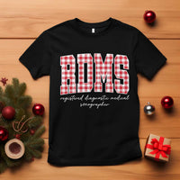 Christmas RDMS T Shirt Buffalo Plaid Sonographer Ultrasound Tech Gift - Wonder Print Shop