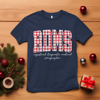 Christmas RDMS T Shirt Buffalo Plaid Sonographer Ultrasound Tech Gift - Wonder Print Shop