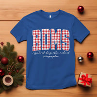 Christmas RDMS T Shirt Buffalo Plaid Sonographer Ultrasound Tech Gift - Wonder Print Shop