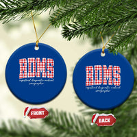 Christmas RDMS Ceramic Ornament Buffalo Plaid Sonographer Ultrasound Tech Gift - Wonder Print Shop