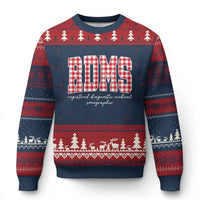 Xmas RDMS Ugly Christmas Sweater Buffalo Plaid Sonographer Ultrasound Tech Gift - Wonder Print Shop