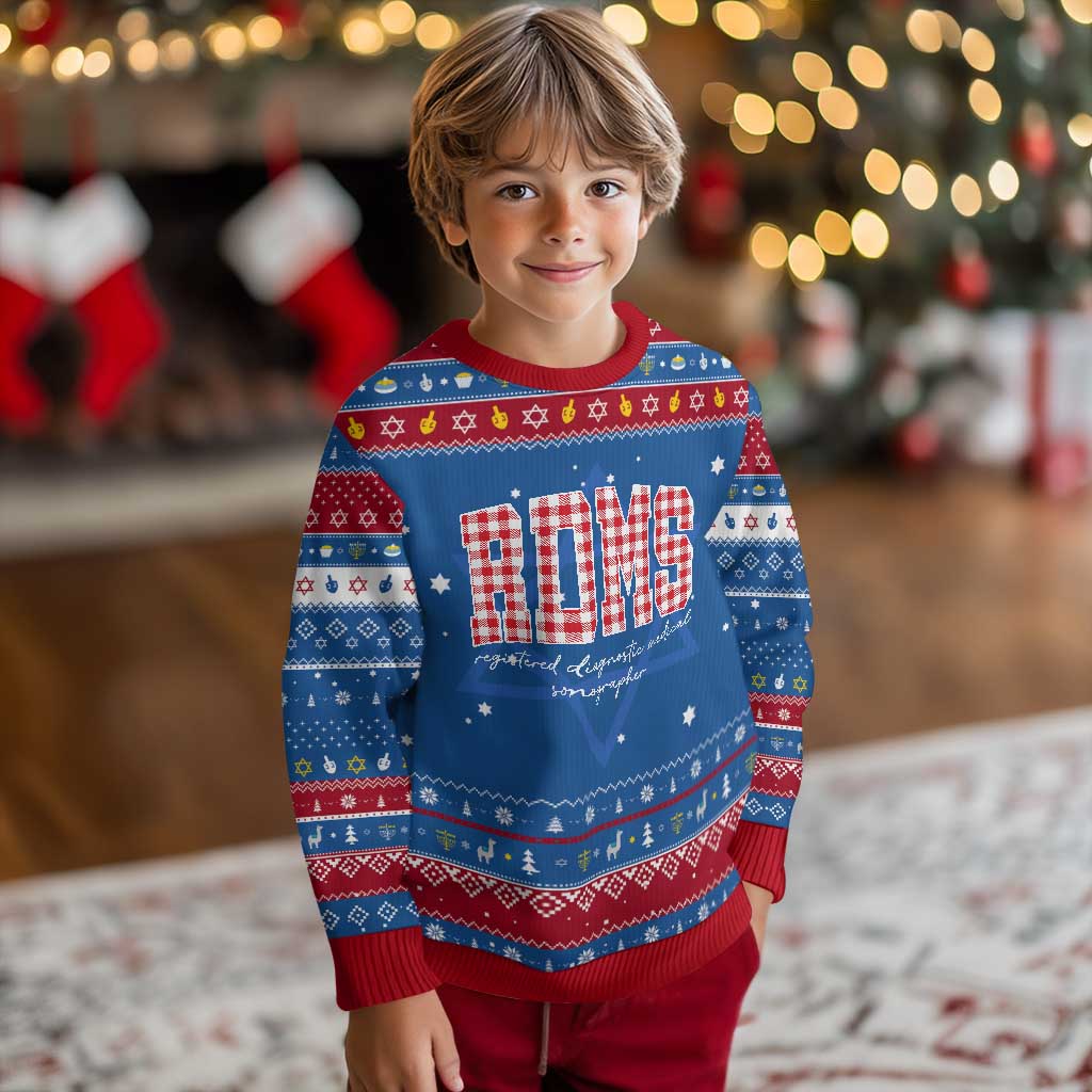 Christmas RDMS Hanukkah Ugly Sweater Buffalo Plaid Sonographer Ultrasound Tech Gift - Wonder Print Shop