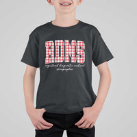 Christmas RDMS T Shirt For Kid Buffalo Plaid Sonographer Ultrasound Tech Gift - Wonder Print Shop