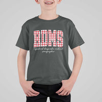 Christmas RDMS T Shirt For Kid Buffalo Plaid Sonographer Ultrasound Tech Gift - Wonder Print Shop
