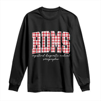Christmas RDMS Long Sleeve Shirt Buffalo Plaid Sonographer Ultrasound Tech Gift - Wonder Print Shop