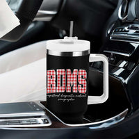 Christmas RDMS Tumbler With Handle Buffalo Plaid Sonographer Ultrasound Tech Gift - Wonder Print Shop
