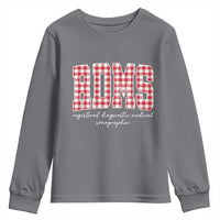 Christmas RDMS Youth Sweatshirt Buffalo Plaid Sonographer Ultrasound Tech Gift - Wonder Print Shop