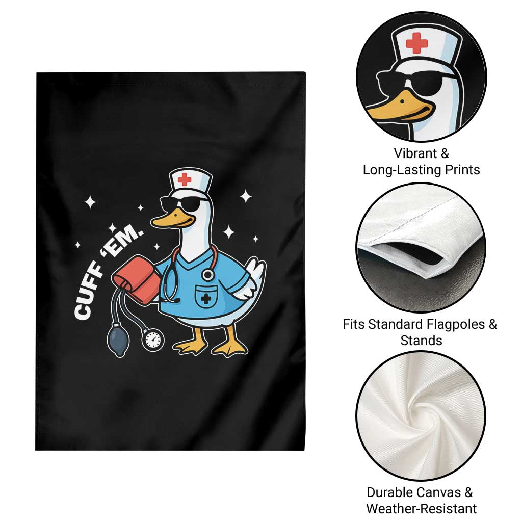 Goose Nurse Garden Flag Cuff Em Cute Nursing Graduation Gift - Wonder Print Shop