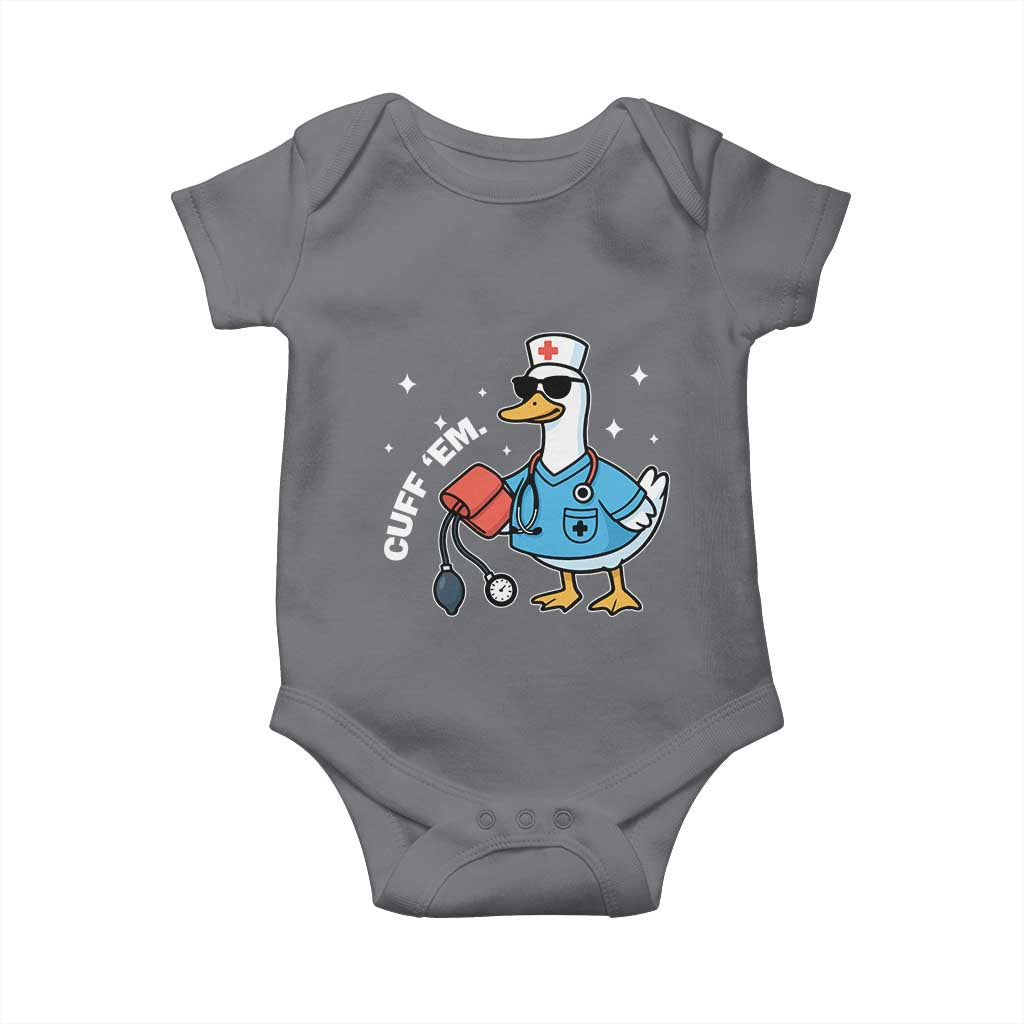 Goose Nurse Baby Onesie Cuff Em Cute Nursing Graduation Gift - Wonder Print Shop