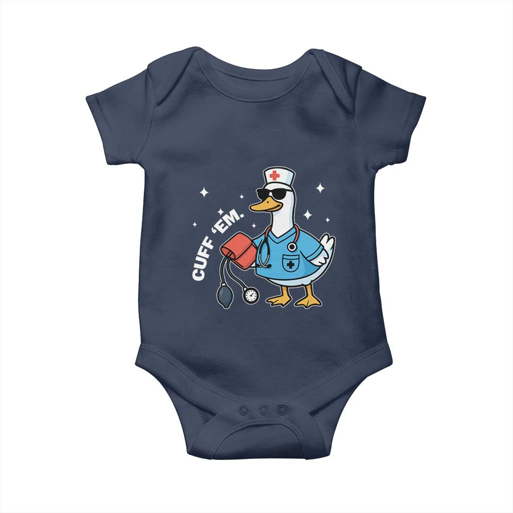 Goose Nurse Baby Onesie Cuff Em Cute Nursing Graduation Gift - Wonder Print Shop