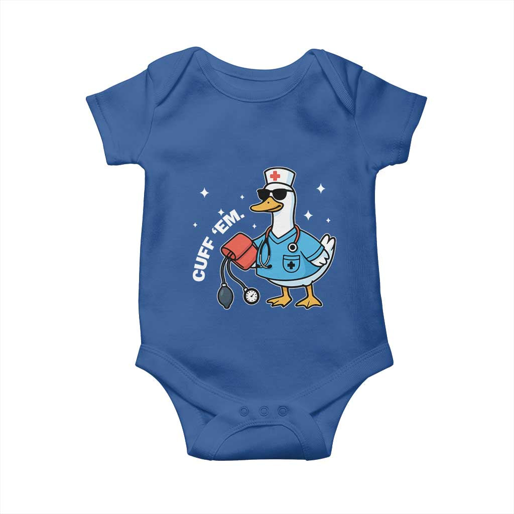 Goose Nurse Baby Onesie Cuff Em Cute Nursing Graduation Gift - Wonder Print Shop