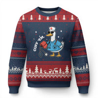 Goose Nurse Ugly Christmas Sweater Cuff Em Cute Nursing Graduation Gift - Wonder Print Shop