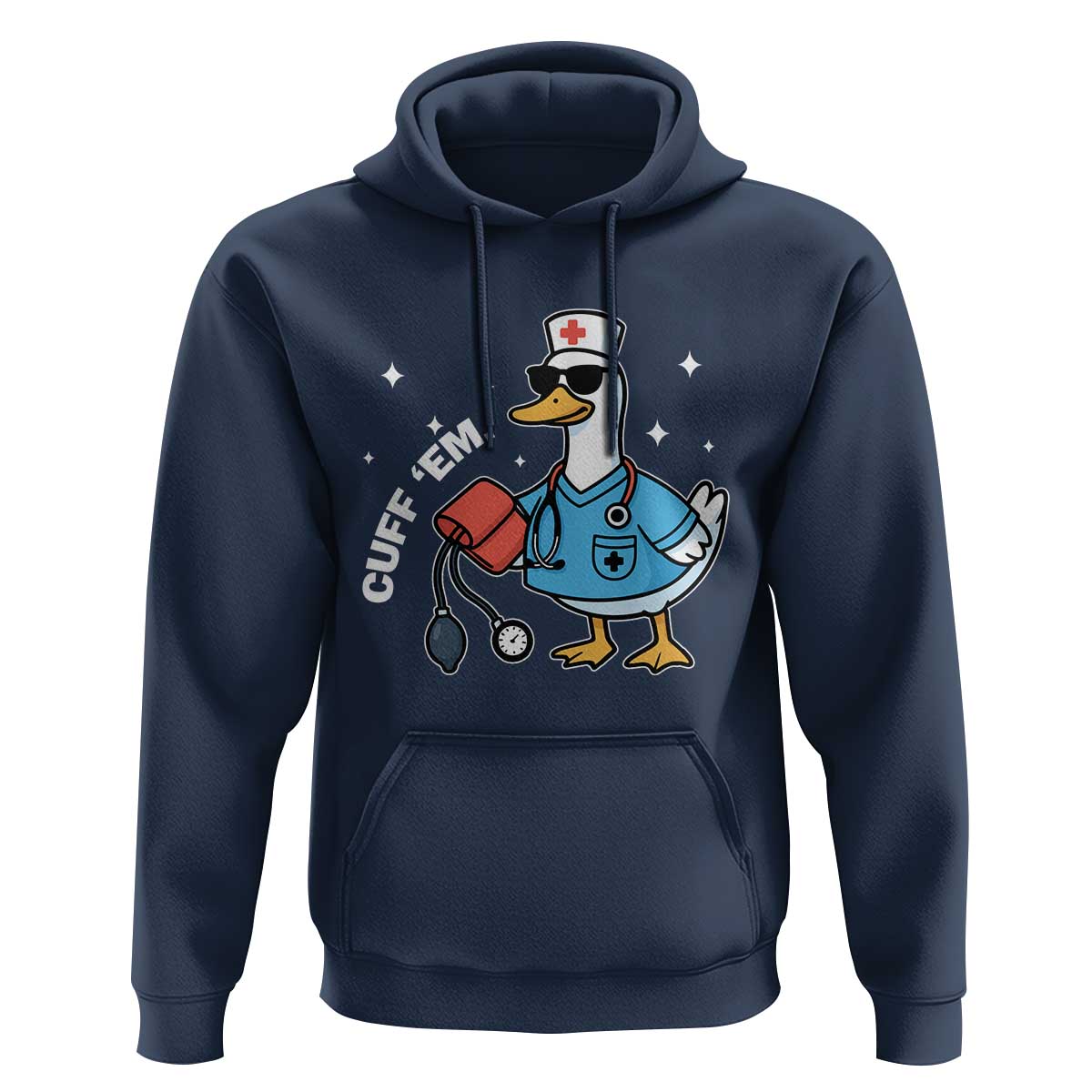 Goose Nurse Hoodie Cuff Em Cute Nursing Graduation Gift - Wonder Print Shop