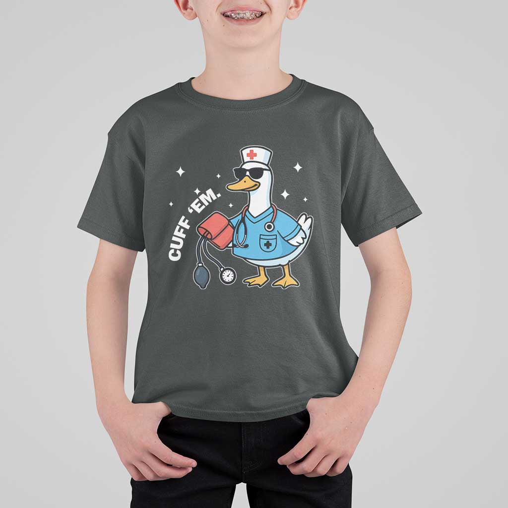 Goose Nurse T Shirt For Kid Cuff Em Cute Nursing Graduation Gift - Wonder Print Shop